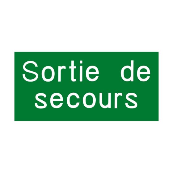Plaque Sortie de Secours